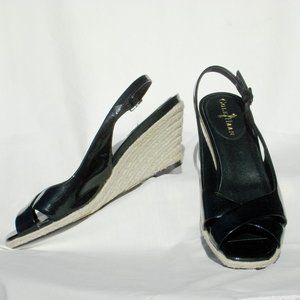 Cole Haan Black Sling Back Espadrilles 7B